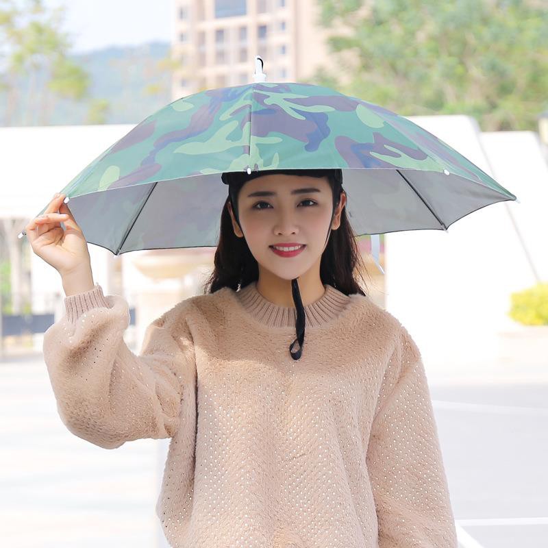 uv-protection-umbrella-hatหมวกร่มกันยูวีร่มกันแดดหมวกร่มบังแดดตกปลาร่มฝน