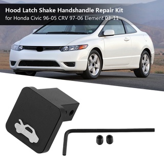🔥คุณภาพสูง 100%🔥ราคาต่ำสุด🔥Aluminum Hood Latch Shake Handshandle Repair Kit for Honda Civic 96-05 CRV 97-06 Element 03-11