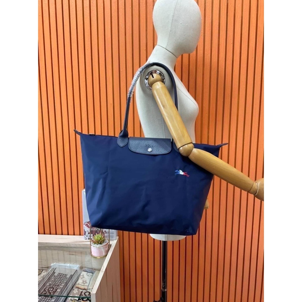 กระเป๋า-longchamp-le-pliage-collection-shoulder-bag-size-l-หูยาว