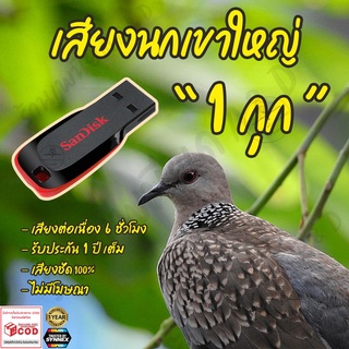 เสียงต่อ นกเขาใหญ่ 1กุก ยาวต่อเนื่อง6ชั่วโมง ไม่มีโฆษณา แฟลชไดร์ฟ (Flash Drive) มีเก็บเงินปลายทาง