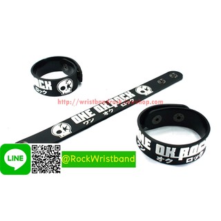สินค้า ONE OK ROCK ขายริสแบนด์ วันโอเคร็อก ORK145NA Wristband สายรัดข้อมือวงร็อค