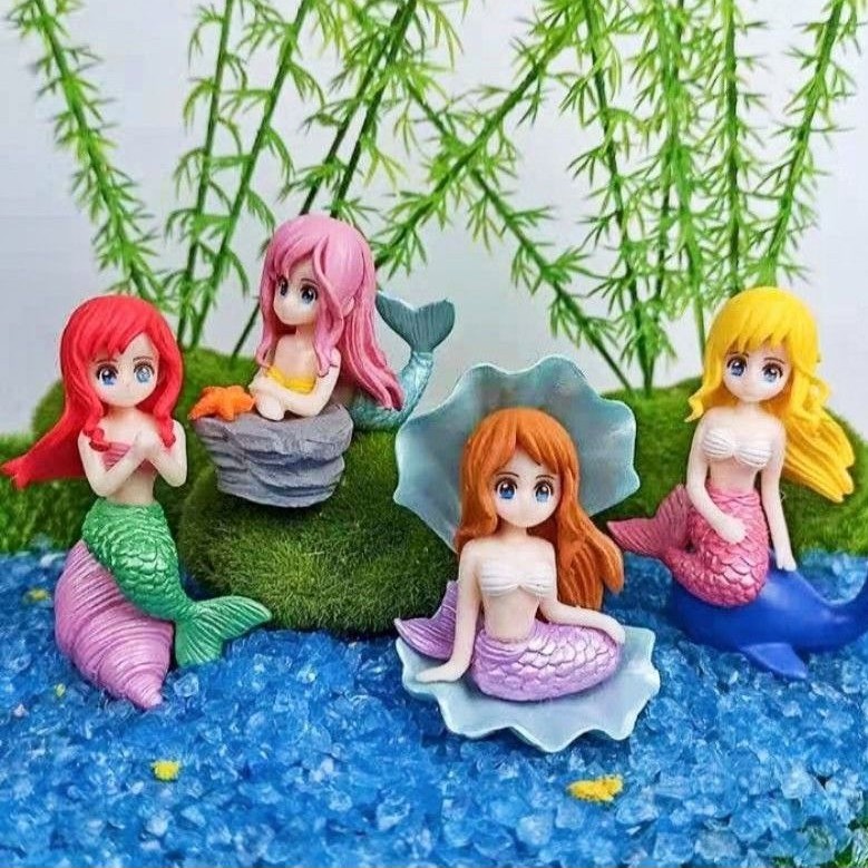 อุปกรณ์ตกแต่งเค้กนางเงือก-little-mermaid-1st-diy