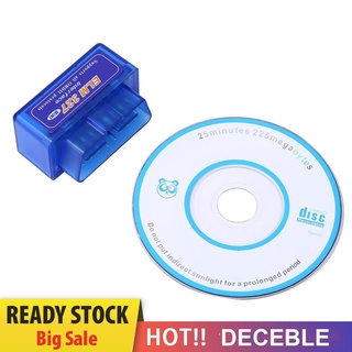 Deceble Iecar Obd V2.1 Mini Elm327 Obd2 เครื่องสแกนเนอร์บลูทูธอัตโนมัติ Obdii 2