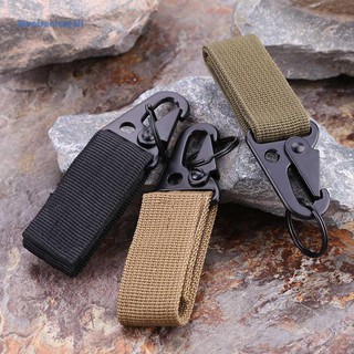 ภาพขนาดย่อสินค้าELE Carabiner Hook Webbing Buckle Nylon Molle Belt Hanging Key Ring