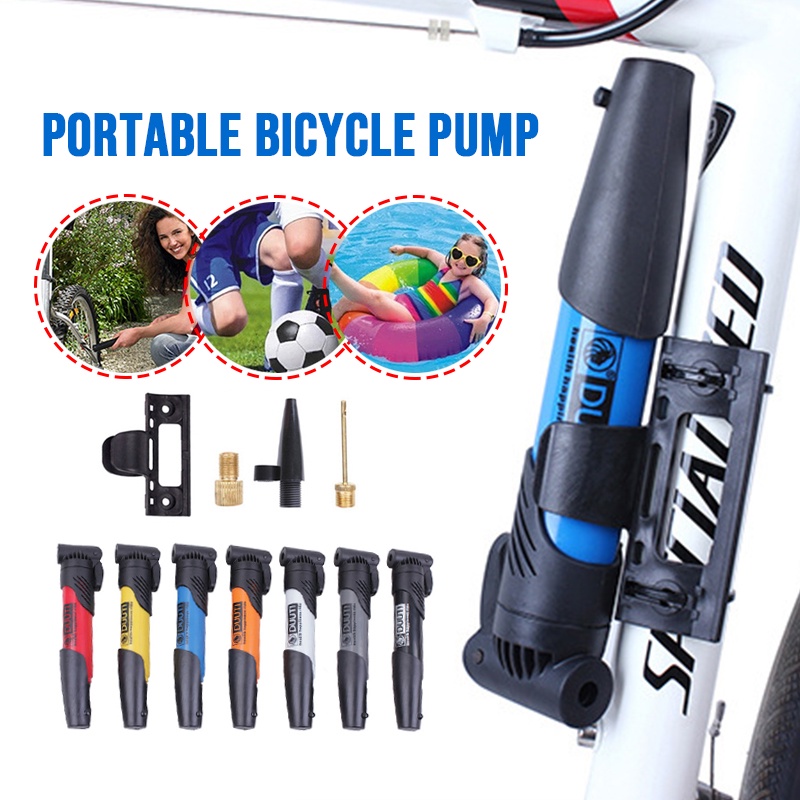 ราคาและรีวิวที่สูบลม เติมลมจักรยาน ที่สูบลมบอล ลูกโป่ง Bicycle Foot Pump สูบลมเท้าเหยียแบบพกพา