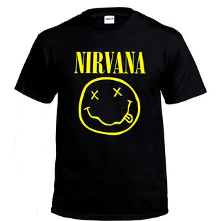 เสื้อยืดผ้าฝ้าย 100% พิมพ์ลายกราฟิก Nirvana BAND GILDAN UNISEX