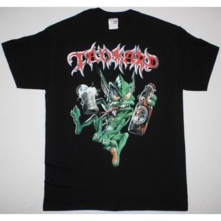 [S-5XL] GILDAN 【All-Match】ใหม่ เสื้อยืด ผ้าฝ้าย 100% พิมพ์ลายเอเลี่ยน Thrash Metal Band Alcohol Beer สีดํา