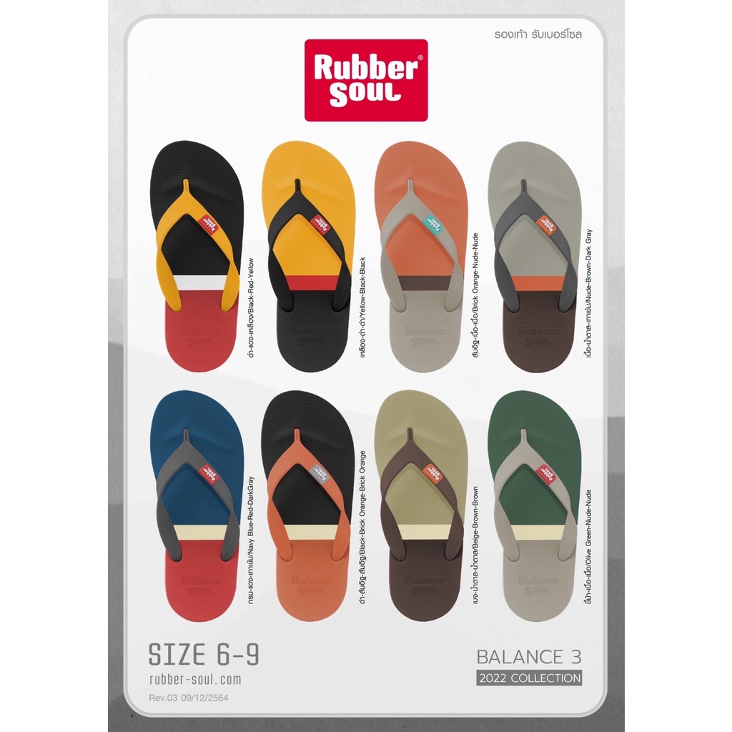 ภาพหน้าปกสินค้ารองเท้าแตะ  รุ่น   Balance 3 จากร้าน rubbersoulshoes_officialshop บน Shopee