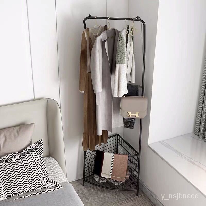 EuropeanStyle Corner Coat Rack Storage Rack Room Bedroom Corner