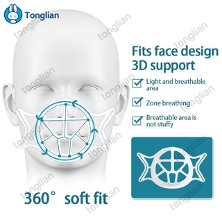 สินค้า Cod 5pcs The Mask Bracket แผ่นรองหน้ากากกันน้ําระบายอากาศ