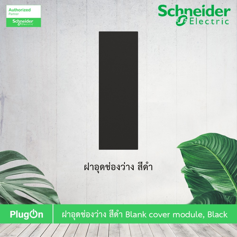 ภาพสินค้าSchneider Electric ฝาอุดช่องว่าง สีดำ Blank cover module, Black รุ่น AvatarOn A : M3T01BC_BK สั่งซื้อได้ที่ร้าน PlugOn จากร้าน plugon บน Shopee ภาพที่ 1