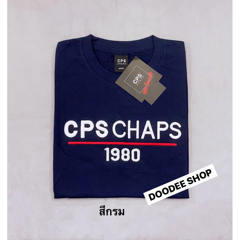 เสื้อยืดแขนสั้นงานปัก-cps-งานป้าย-no-38-s-m-l-xl-ขาว-ดำ-แดง-แดงเลือด-น้ำตาลทอง-กรม