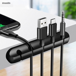 ที่เก็บสายเคเบิลซิลิโคนสาย USB ที่ม้วนเก็บสายเคเบิลที่เก็บเดสก์ท็อป