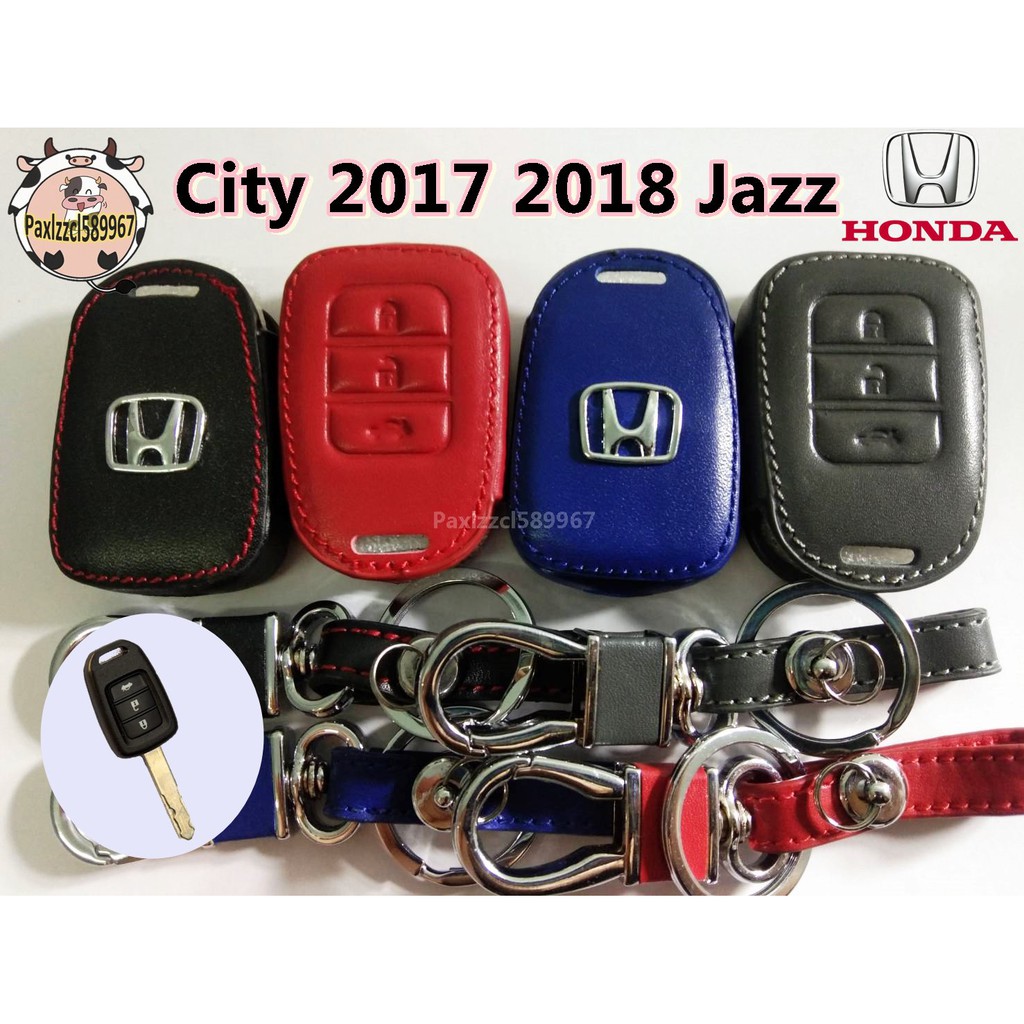 ซองหนังกุญแจรถยนต์-honda-city-2014-2017-jazz-รุ่น-3ปุ่ม