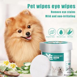 1 Box 130 Count Pet Cat Dog Wet Wipes Eye/Ear Stain Cleaning Portable Wet Towels Supplies