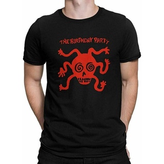 เสื้อยืดผ้าฝ้ายพิมพ์ลายขายดี เสื้อยืด คอกลม ผ้าฝ้าย พิมพ์ลาย The Birthday Party Nick Cave สําหรับผู้ชาย