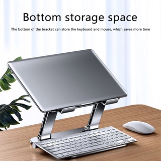 MC 515 Adjustable Foldable Laptop Tablet Stand Aluminum Alloy Desktop PC Notebook Lifting Heightening Cooling Bracket 00