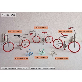 โมเดลจิ๋วจักรยานจากขดลวด Small Bicycle Model Wire Handcraft