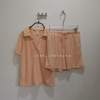 H&amp;MTERRY​ POLO​ SHIRT​ &amp;​ SHORTS  SET