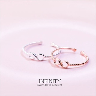 ภาพหน้าปกสินค้าs925 Infinity ring แหวนเงินแท้ ใส่สบาย เป็นมิตรกับผิว สามารถปรับขนาดได้ ที่เกี่ยวข้อง