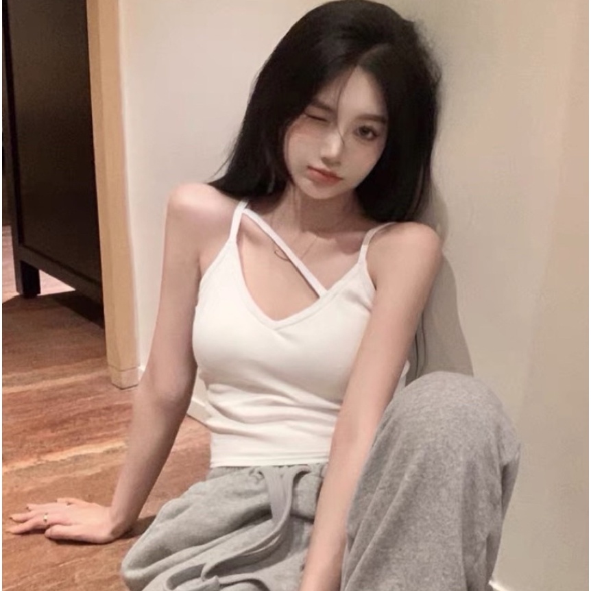 diary-bratop1331-เสื้อสายเดี่ยวงานฝ้าย-มีฟองน้ำ-ผ้ายืด-ผ้านิ่มใส่สบายมาก