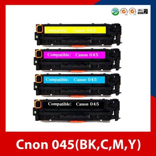 ตลับหมึกเทียบเท่ารุ่น Canon 045 BK,C,M,Y สำหรับเครื่อง Canon LBP610C LBP611CN LBP612CDW 613CMF 631DW LBP630 634