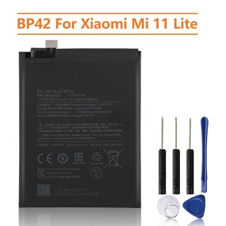 แบตเตอรี่ แท้ Xiaomi Mi 11 Lite BP42 4250mAh ประกันนาน 3 เดือน