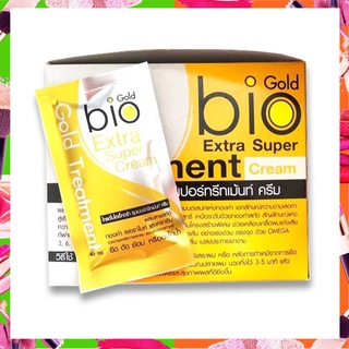 GOLD!! BIO Gold Bio Extra Super cream Treatment (Bio สีทอง) ทรีตเม้นท์ หมักผม 1 กล่องมี 24ซอง 30ml.