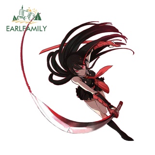 Earlfamily สติกเกอร์ กันน้ํา กันแดด ลาย Akame ga Kiru ขนาด 13 ซม. x 11.5 ซม. สําหรับติดตกแต่งประตูรถยนต์ แล็ปท็อป หน้าต่าง