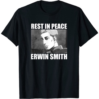 2020 Attack On Titan Season 3 RIP Erwin Smith T-Shirt discount