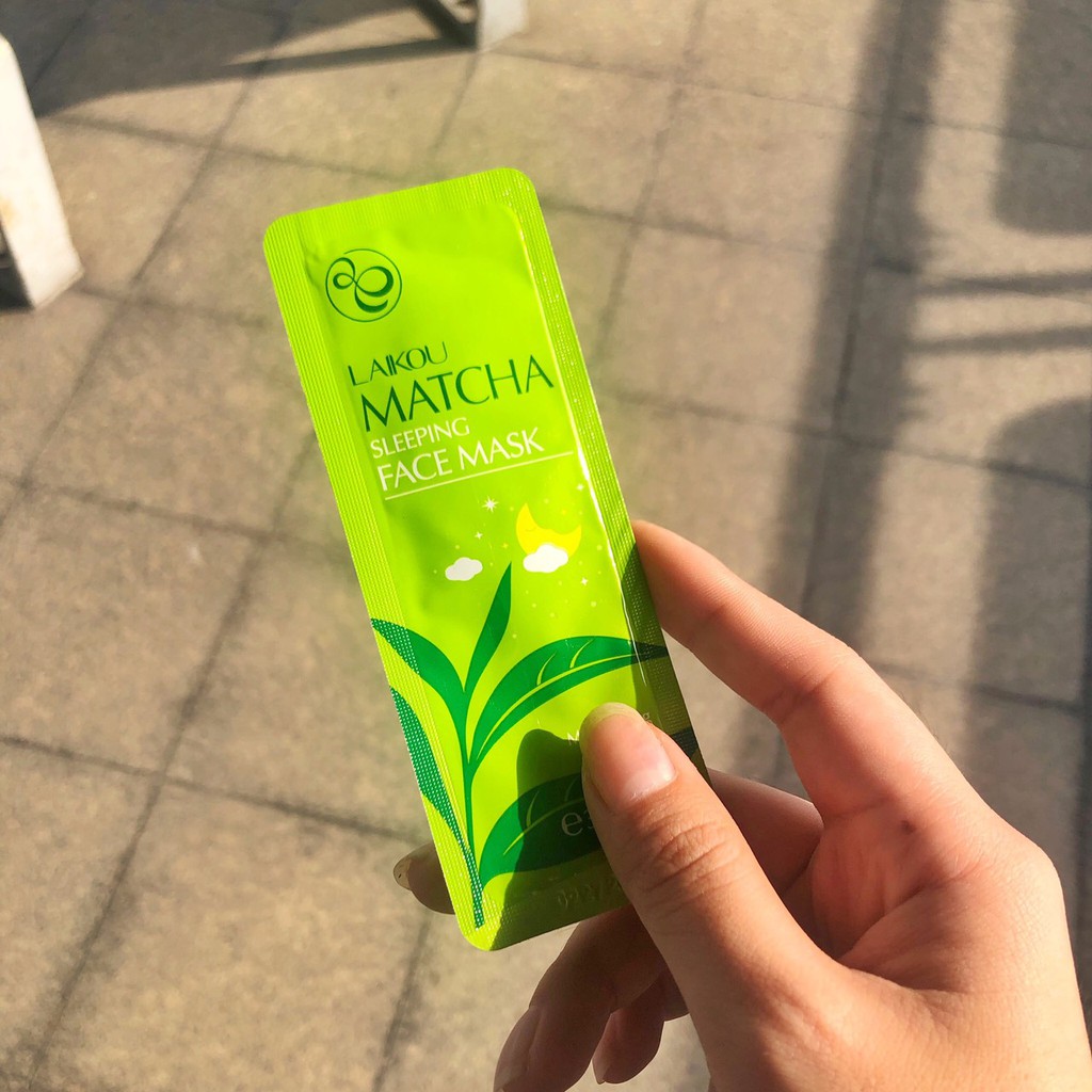 ของแท้-มาส์กมัทฉะ-laikou-matcha-sleeping-mask-ให้ความชุ่มชื่น-ผิวหมองคล้ำ-มาส์กหน้า-บำรุงผิว-ครีมหน้าใส-สิว-ผิวขาว