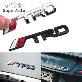 Superauto สติกเกอร์โลโก้ TRD โลหะ 3D สําหรับติดตกแต่งรถยนต์ Toyota