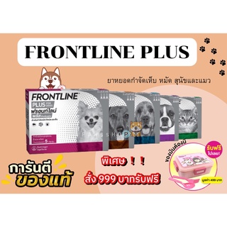 ภาพหน้าปกสินค้าFRONTLINE PLUS ยาหยอดกำจัดเห็บ หมัด สุนัขและแมว บรรจุ 3 หลอดต่อ 1 กล่อง ที่เกี่ยวข้อง