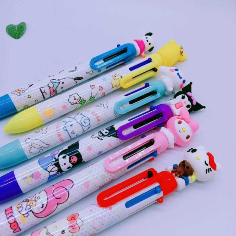 ปากกาเจล-หมึกสีน้ำเงิน-และปากกา-6-สี-ลายซานริโอ-sanrio-สุดน่ารัก-มี-6-ลายให้เลือก