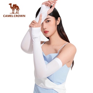 CAMEL CROWN ปลอกแขนกันแดด ผ้าเรยอน ระบายอากาศ แห้งเร็ว ป้องกันรังสียูวี สําหรับขี่จักรยาน เล่นกีฬา