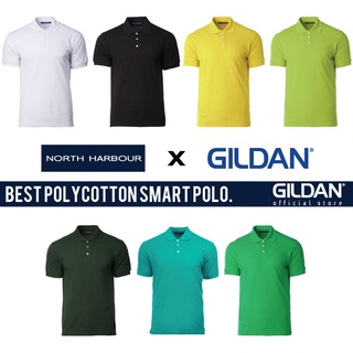 Gildan x NORTH HARBOUR เสื้อโปโล ผ้าฝ้าย โพลีเอสเตอร์ พรีเมี่ยม สําหรับผู้ชาย ผู้หญิง NHB2400 NHB2400