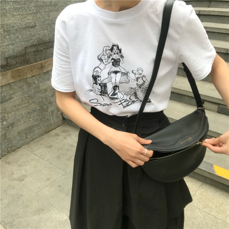 เสื้อยืดอินเทรนด์ผู้ชายอินเทรนด์ผู้หญิง-korean-house-ฤดูร้อนใหม่เสื้อยืดแขนสั้นผู้หญิงสไตล์เกาหลีหลวมแฟชั่นการพิมพ์s