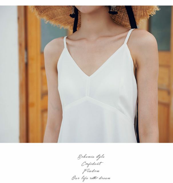 ภาพหน้าปกสินค้าMaxi Dress เดรสเปิดหลังสีขาว เดรสใส่ไปทะเล เดรสใส่ไปทะเลสีขาว เดรสสายเดี่ยวสีขาว พร้อมส่งจากไทยค่ะ สำคัญอ่าน จากร้าน saraeyethongphrao บน Shopee