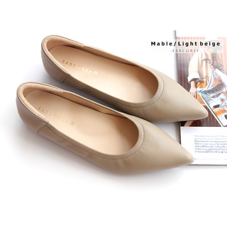 EARL GREY รองเท้าหนังแกะแท้  รุ่น Mable series in Light beige