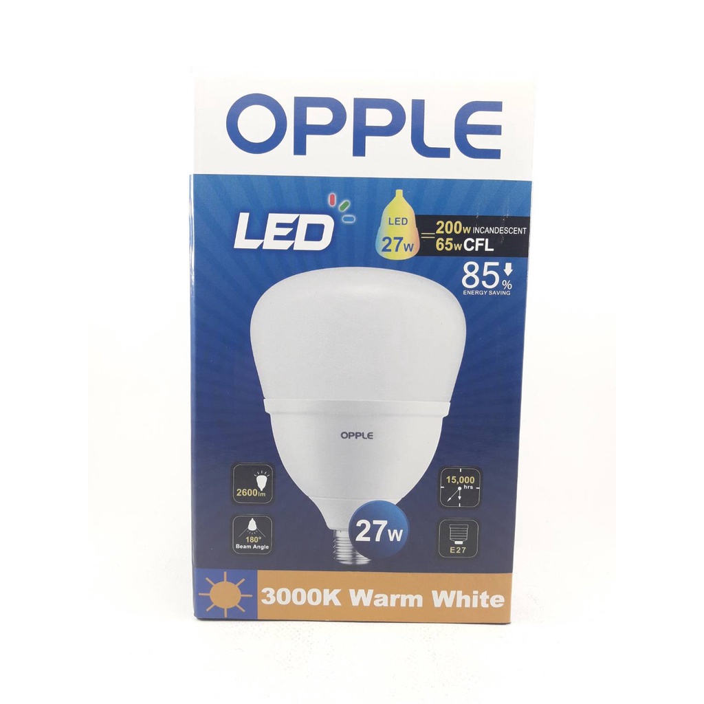 OPPLE หลอดไฟ LED 27W แสงขาว และแสงเหลือง | Shopee Thailand