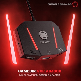 สินค้า Leadjoy VX2 AimBox อะแดปเตอร์เมาส์ คีย์บอร์ดเล่นเกม พร้อมพอร์ตแปลงเสียง 3.5 มม. สําหรับ Switch Xbox PS4 PS5