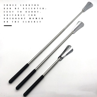 Long Handled Shoe Horn Stainless Steel Telescopic Shoehorn Adjustable Shoes Expander Puller