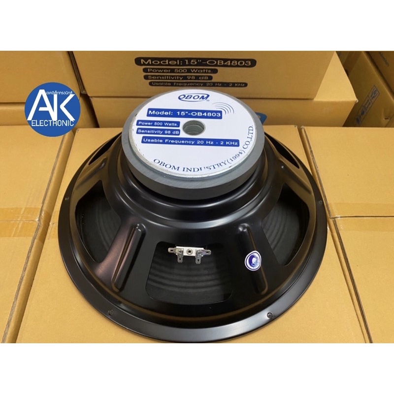 ดอกลำโพง 15นิ้ว OBOM-4803 โอบอ้อม 15” [500w] จำนวน 1 ดอก เครื่องเสียง ...
