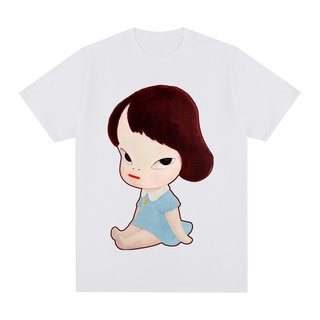 Yoshitomo Nara เสื้อยืดลําลอง แขนสั้น คอกลม สีขาว สําหรับผู้ชาย ไซซ์ S-3XL