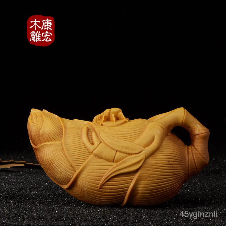 yueqing-boxwood-แกะสลักไม้ไผ่แกะสลักหม้อ-ของสะสมงานฝีมือไม้ของขวัญตกแต่งบ้าน-np1h