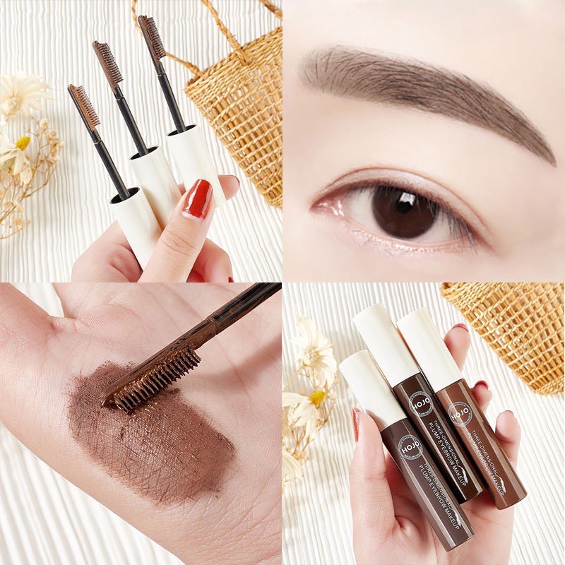 ภาพสินค้า8092(ใหม่/แท้) มาสคาร่าคิ้ว กันน้ำ ติดทนนาน HOJO Eyebrow Cream จากร้าน novo_shop บน Shopee ภาพที่ 3