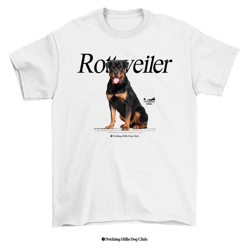 เสื้อยืดลาย-rottweiler-ร็อตไวเลอร์-classic-cotton-unisex-by-nothing-hills-ใหม่