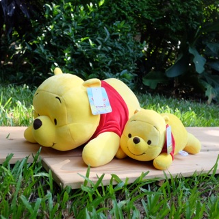 ตุ๊กตาหมีพูห์ รุ่นนอน ขนาด 18” และ 12” Pooh plush doll sleeping 2 size 12” and 18”