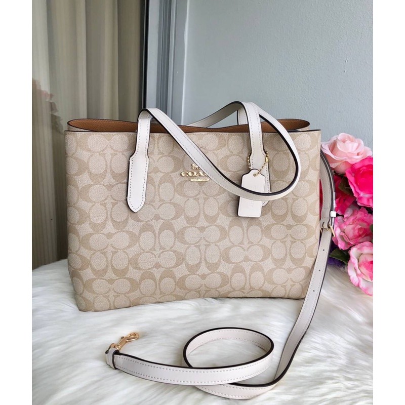 Mini avenue carryall in signature canvas shop