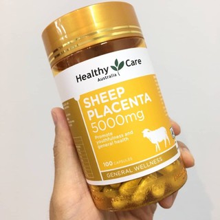 Healthy Care Sheep Placenta 5000 mg 100 Capsules รกแกะสกัดเข้มข้น